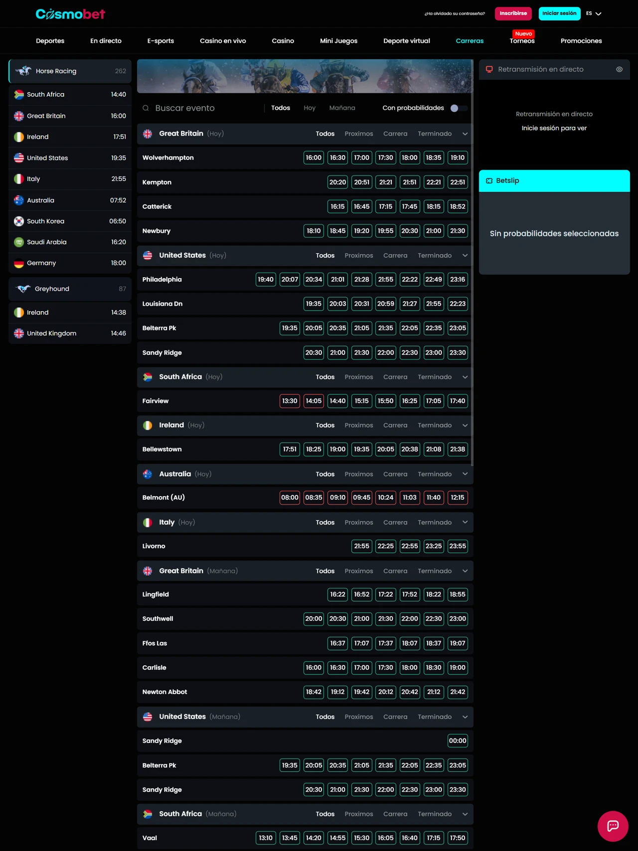 Captura de Cosmobet 3