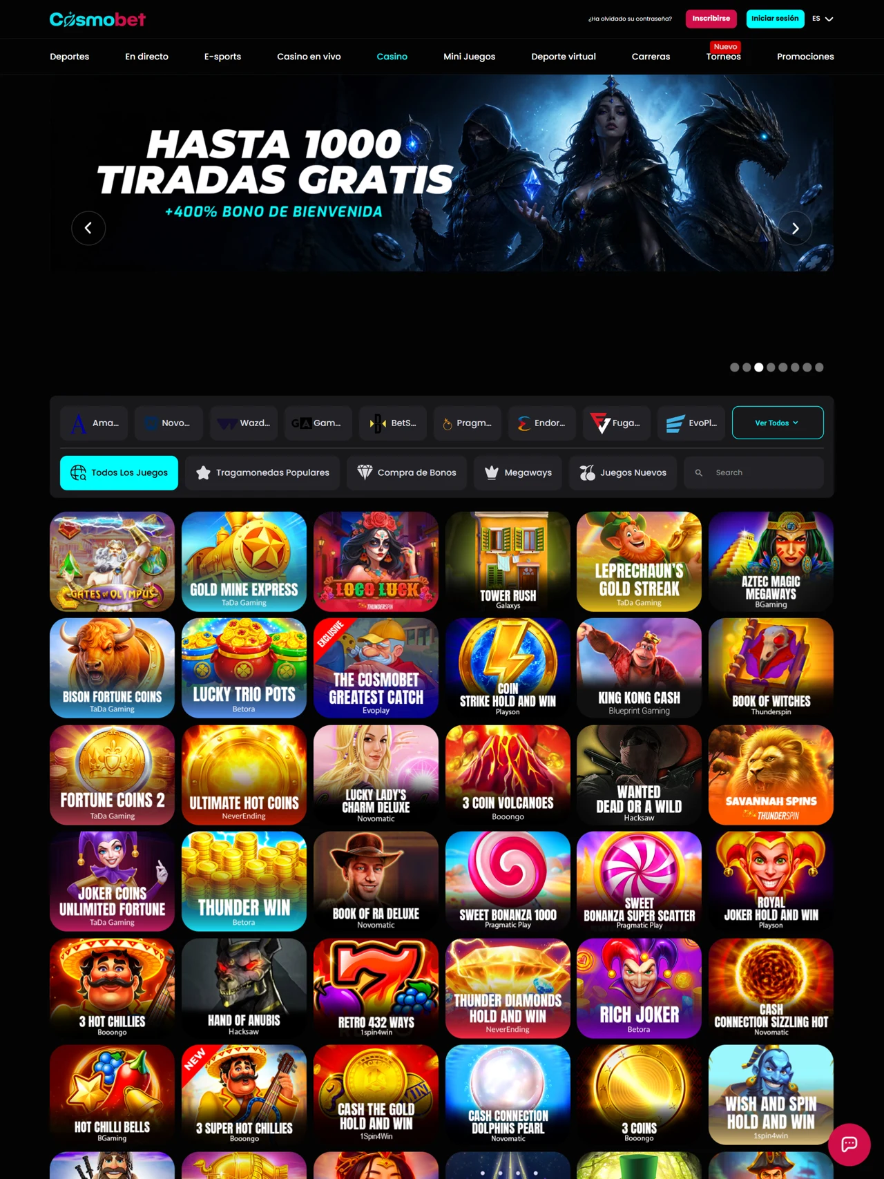 Captura de Cosmobet 4