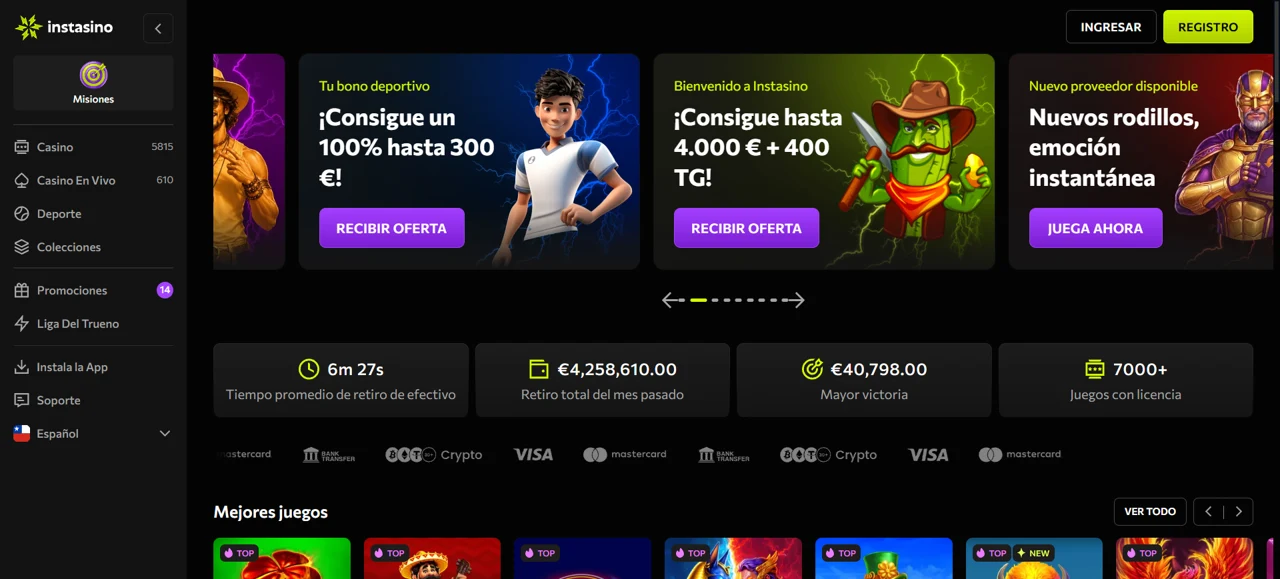 Captura de Instasino 1