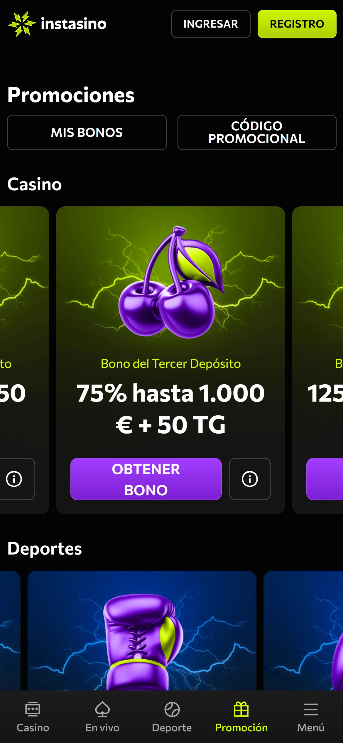 Captura de Instasino 3