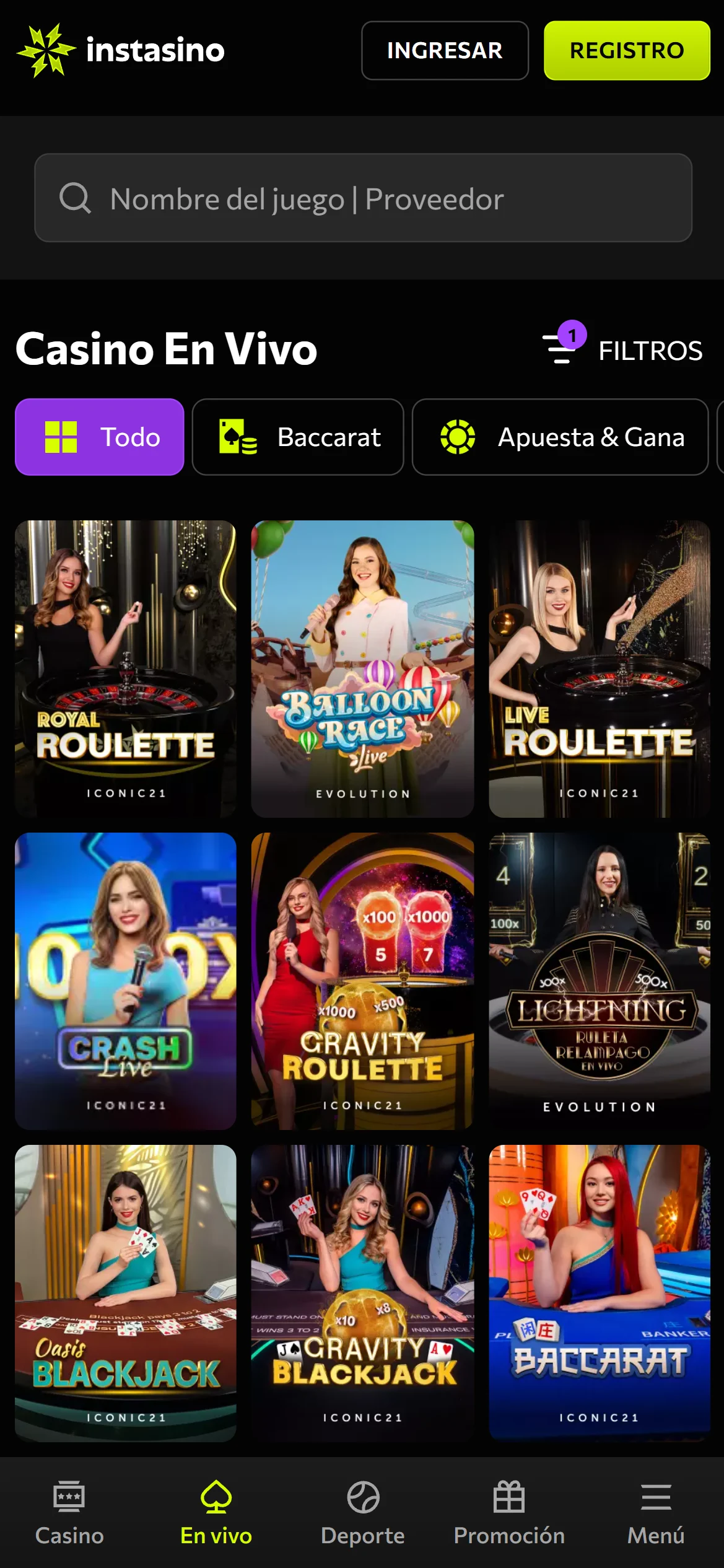 Captura de Instasino 4