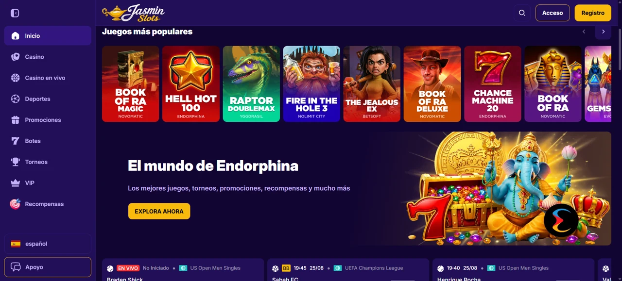Captura de Jasmin Slots 2
