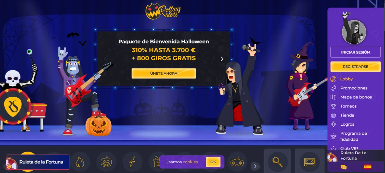 Captura de Rolling Slots 1