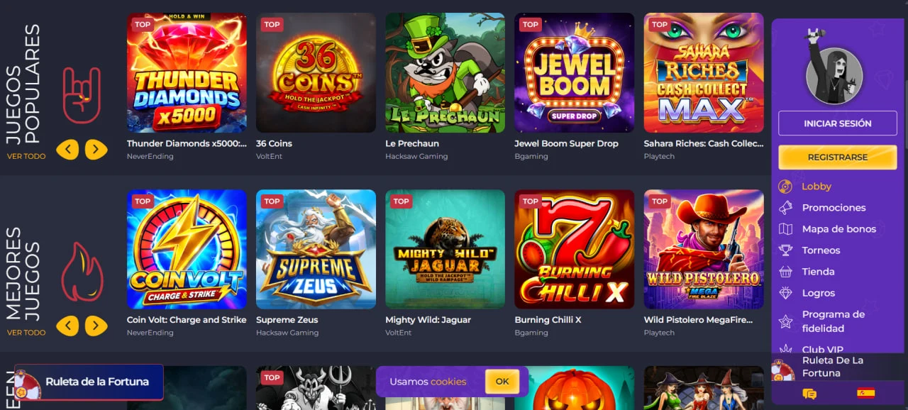 Captura de Rolling Slots 2