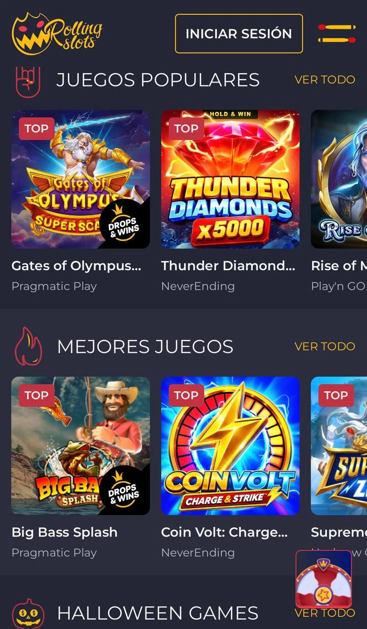 Captura de Rolling Slots 4